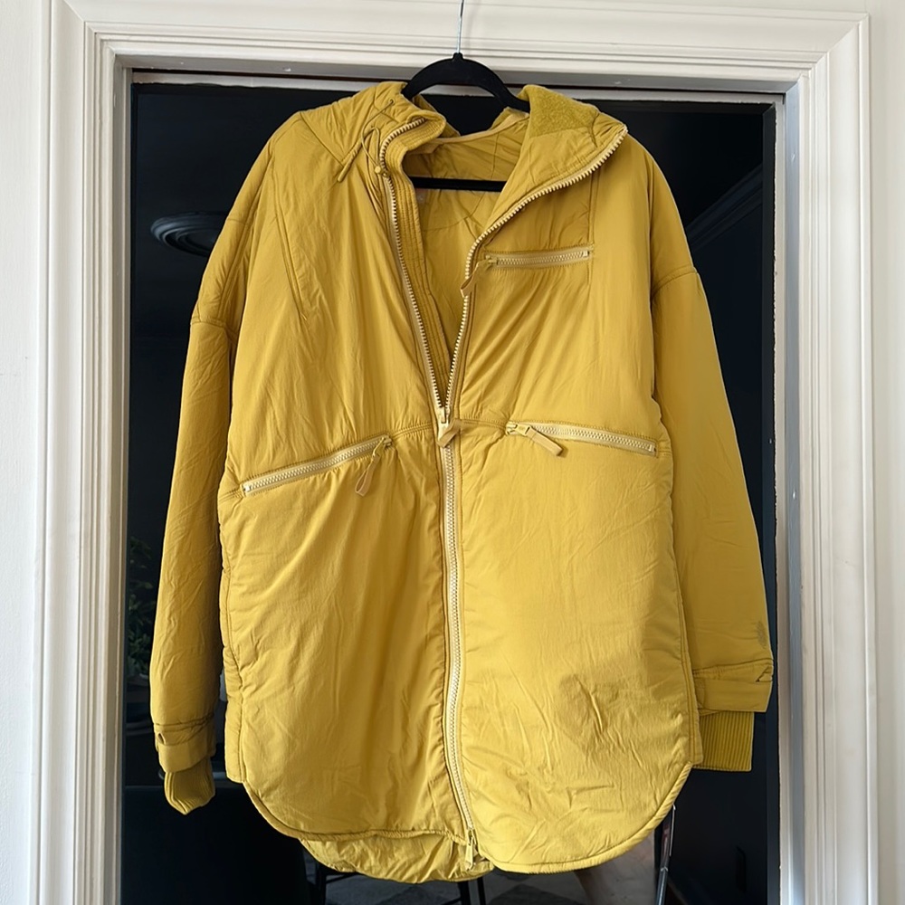 New FREE PEOPLE Survival Mode Puffer Coat in Desert Grass Size XS